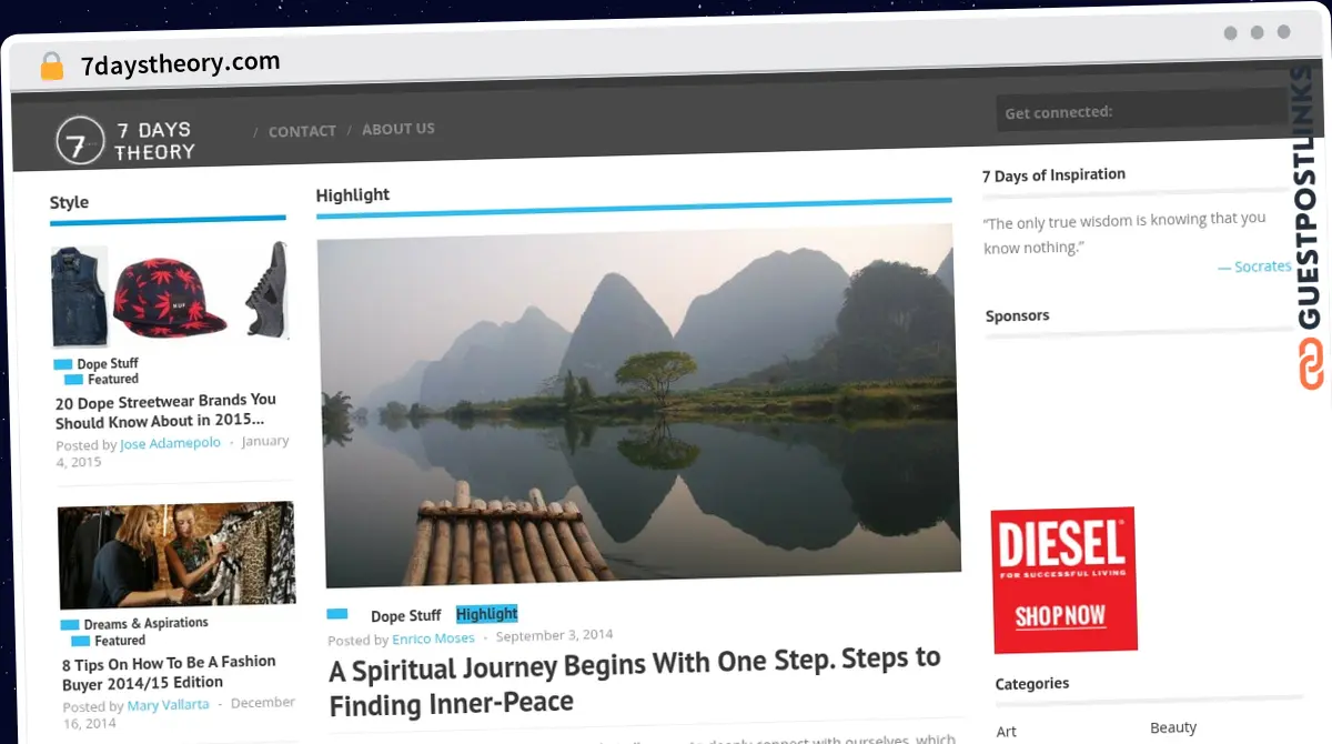 Publish Guest Post on 7daystheory.com