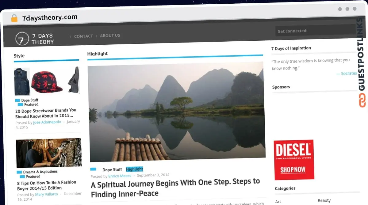 Publish Guest Post on 7daystheory.com