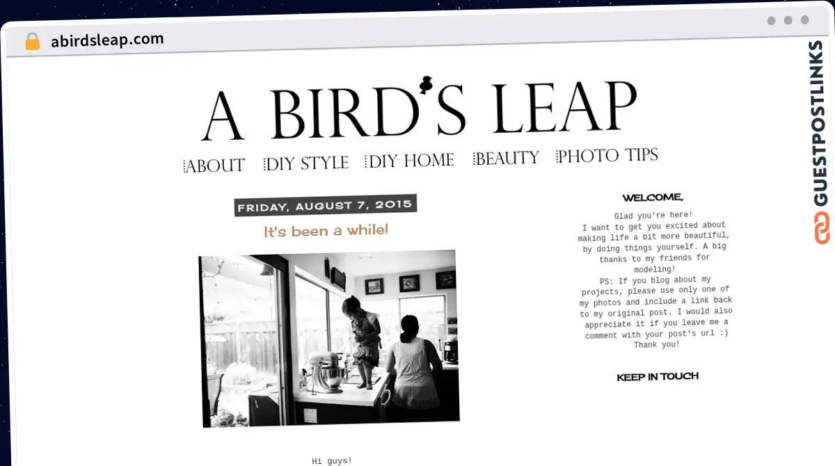 Publish Guest Post on abirdsleap.com