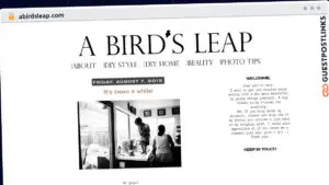 Publish Guest Post on abirdsleap.com