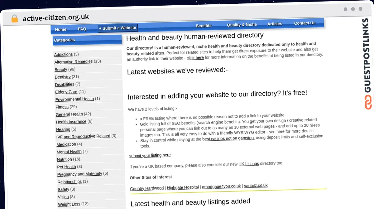 Publish Guest Post on active-citizen.org.uk