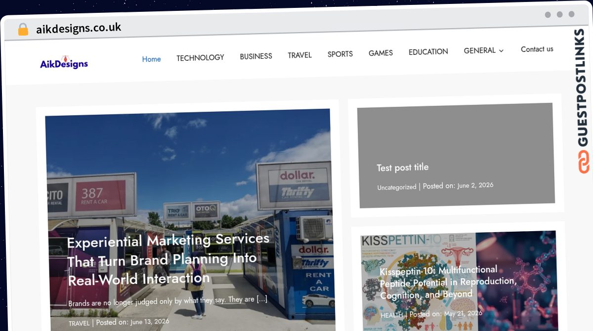 Publish Guest Post on aikdesigns.co.uk