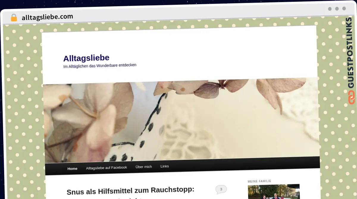 Publish Guest Post on alltagsliebe.com