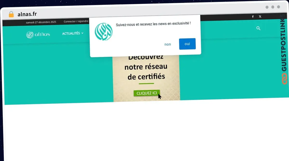 Publish Guest Post on alnas.fr