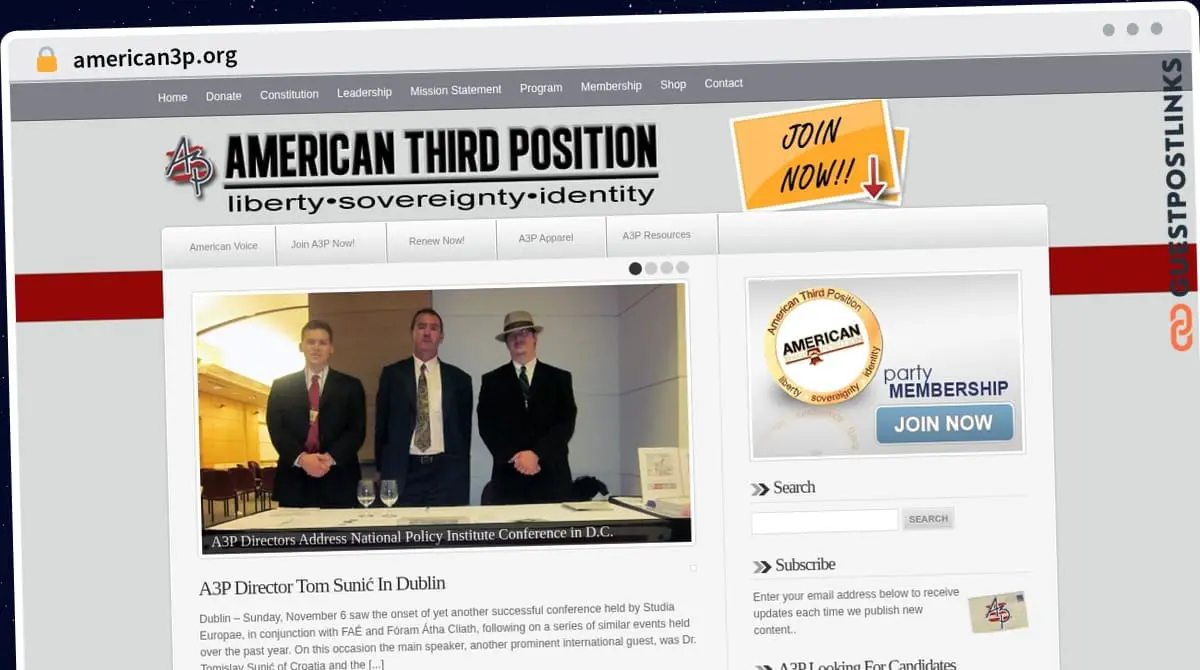 Publish Guest Post on american3p.org