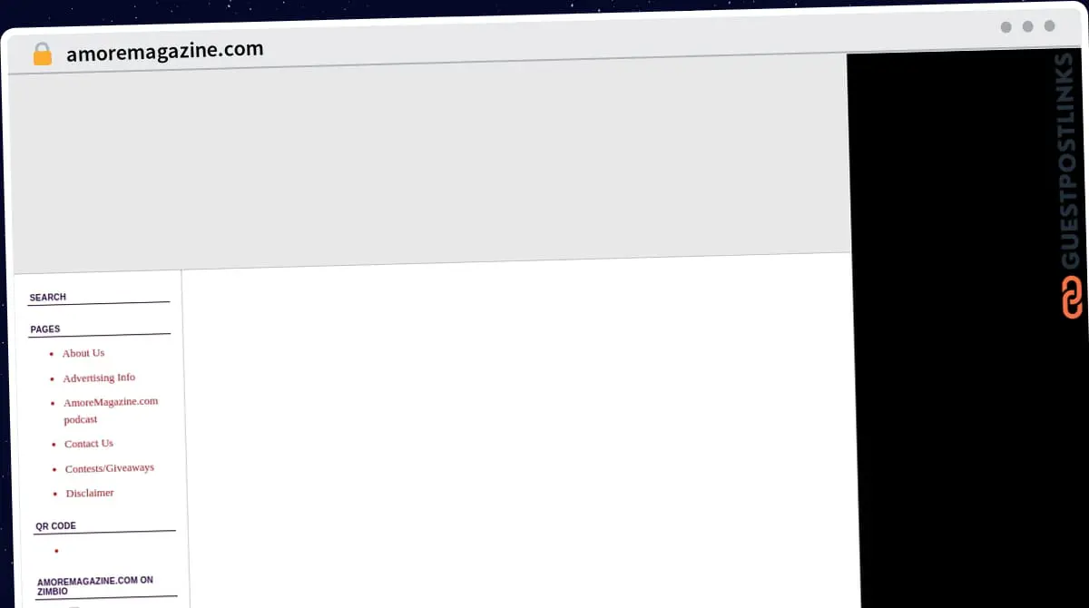 Publish Guest Post on amoremagazine.com