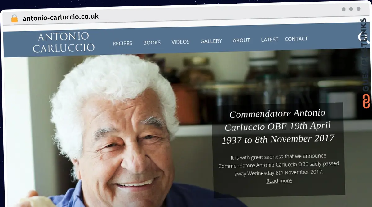 Publish Guest Post on antonio-carluccio.co.uk
