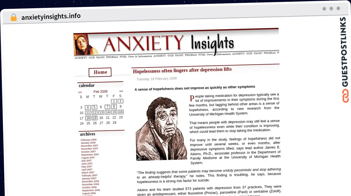 Publish Guest Post on anxietyinsights.info