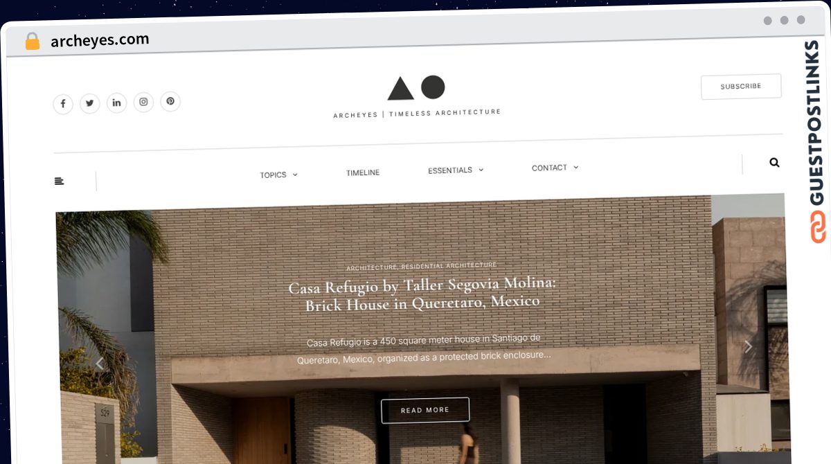 Publish Guest Post on archeyes.com