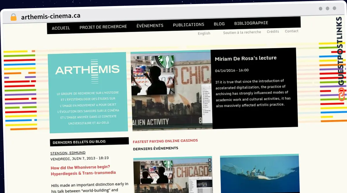 Publish Guest Post on arthemis-cinema.ca