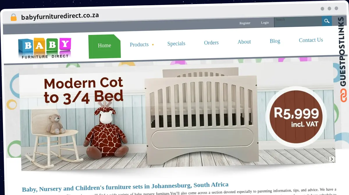 Publish Guest Post on babyfurnituredirect.co.za