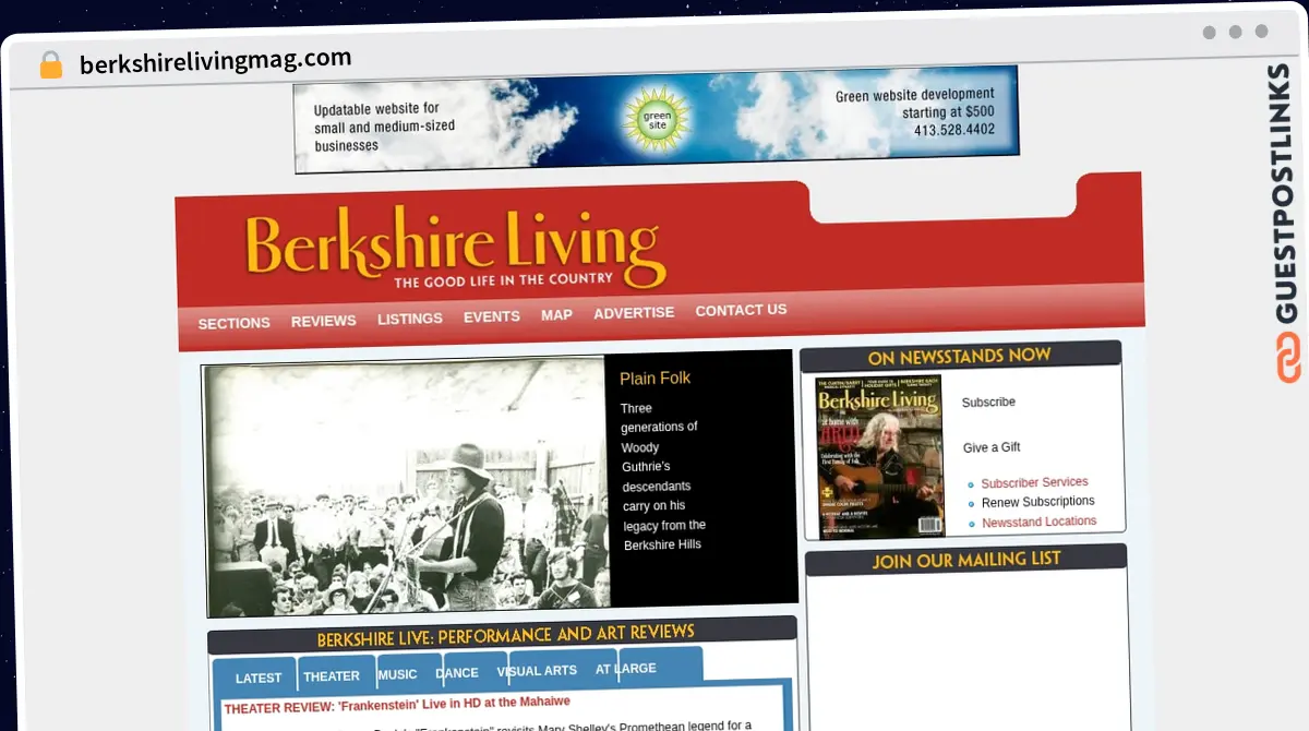 Publish Guest Post on berkshirelivingmag.com