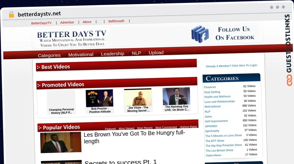 Publish Guest Post on betterdaystv.net