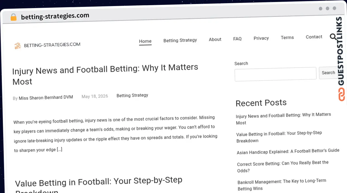 Publish Guest Post on betting-strategies.com