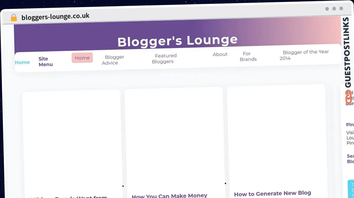 Publish Guest Post on bloggers-lounge.co.uk