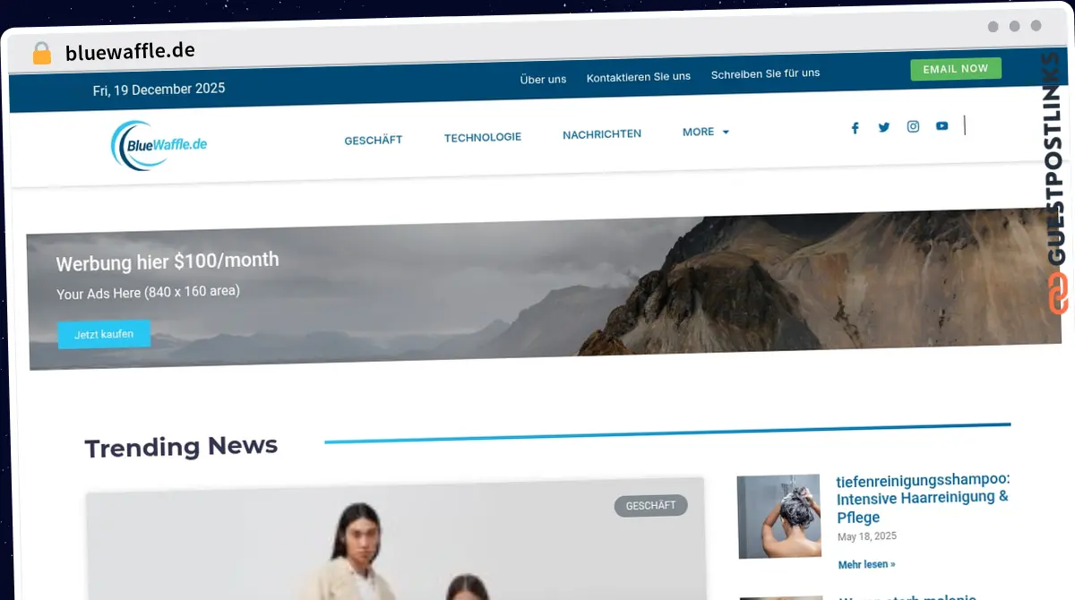 Publish Guest Post on bluewaffle.de