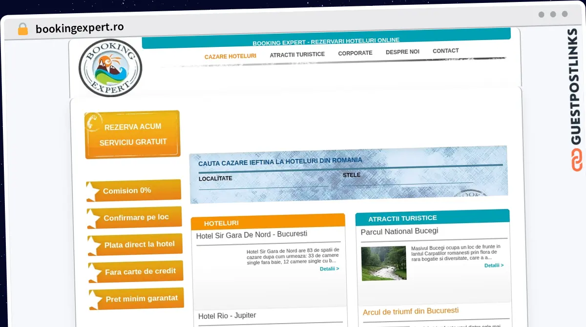 Publish Guest Post on bookingexpert.ro