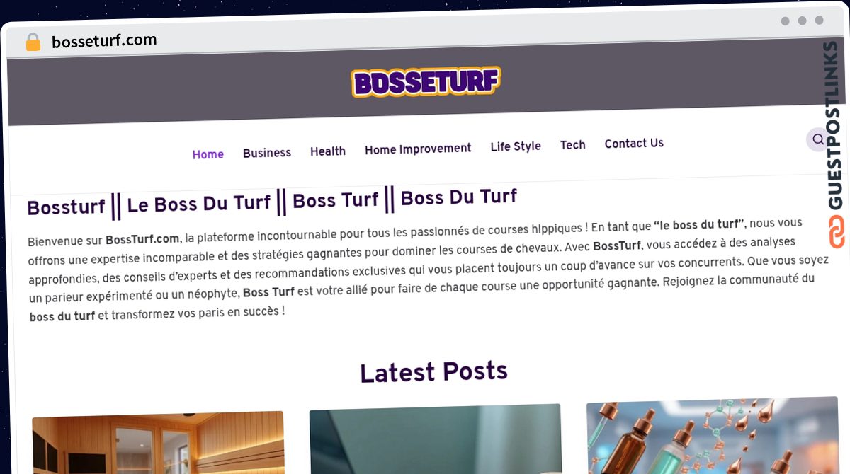 Publish Guest Post on bosseturf.com