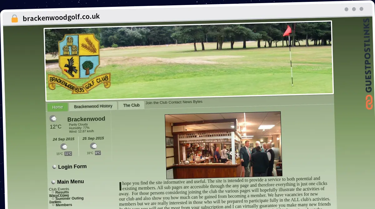 Publish Guest Post on brackenwoodgolf.co.uk