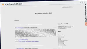 Publish Guest Post on brainfitnessforlife.com