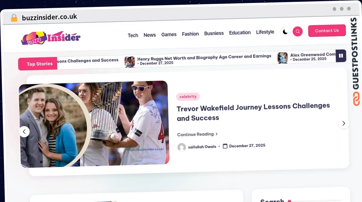 Publish Guest Post on buzzinsider.co.uk