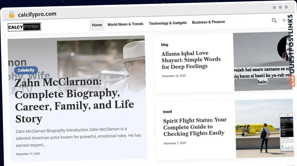 Publish Guest Post on calcifypro.com