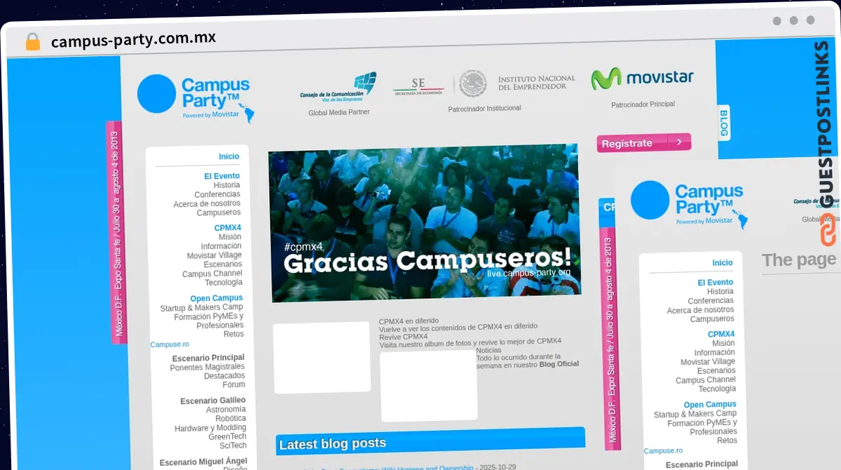 Publish Guest Post on campus-party.com.mx