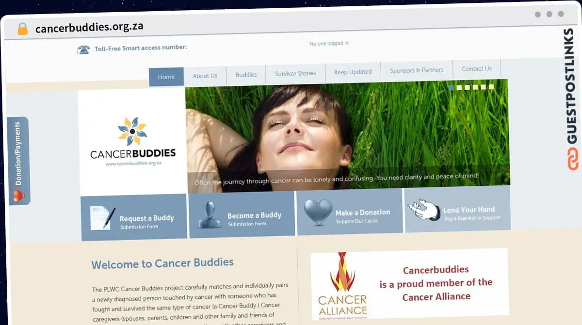 Publish Guest Post on cancerbuddies.org.za