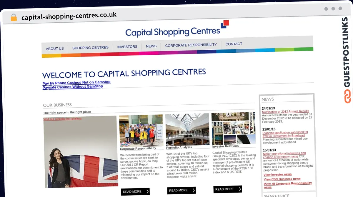 Publish Guest Post on capital-shopping-centres.co.uk