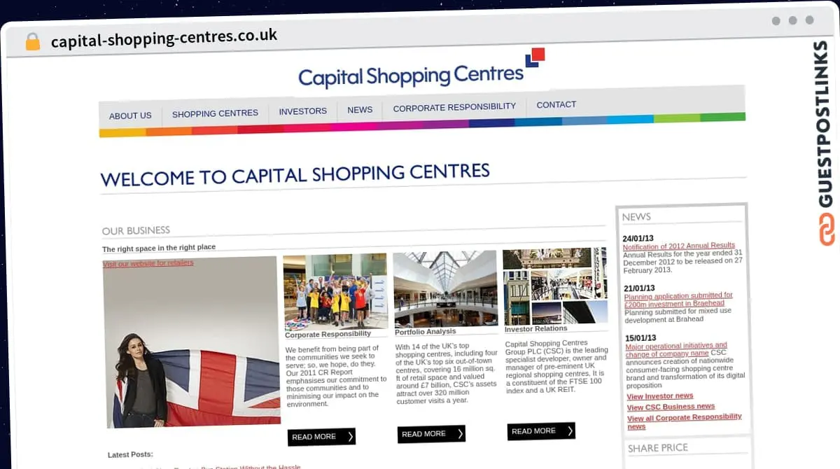 Publish Guest Post on capital-shopping-centres.co.uk