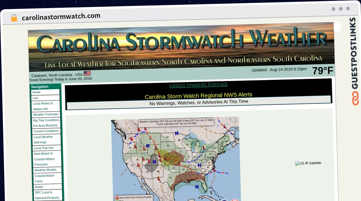 Publish Guest Post on carolinastormwatch.com