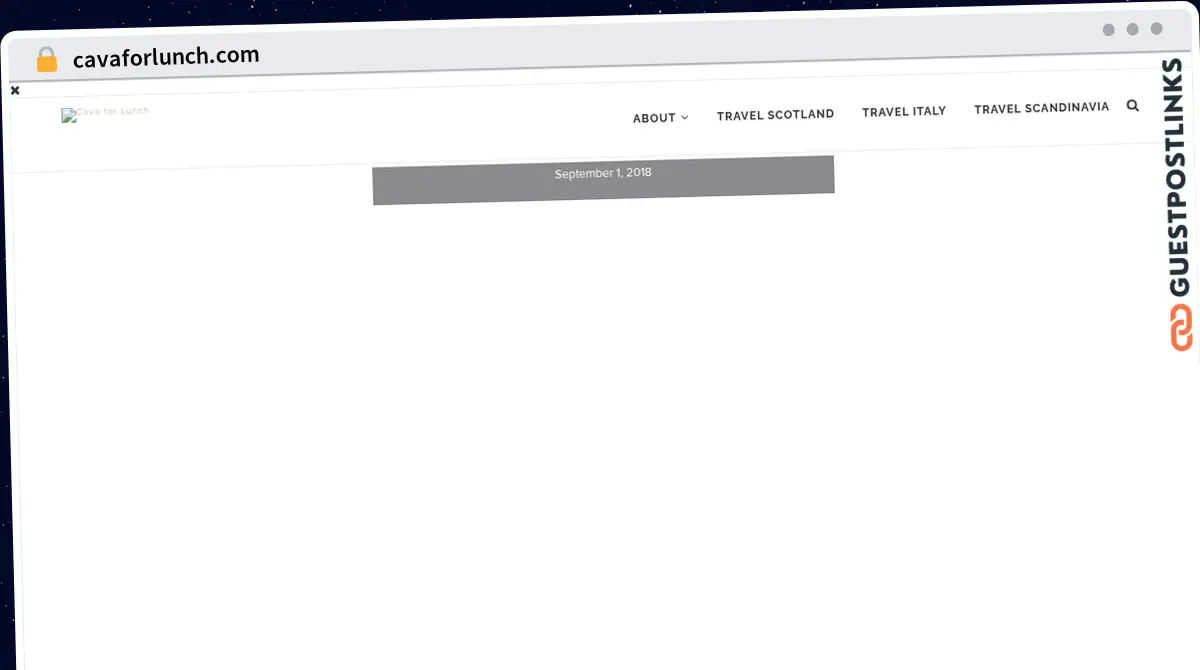 Publish Guest Post on cavaforlunch.com