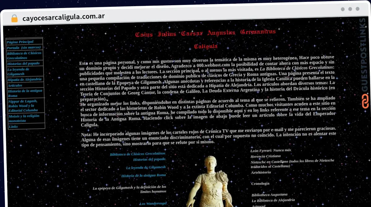 Publish Guest Post on cayocesarcaligula.com.ar