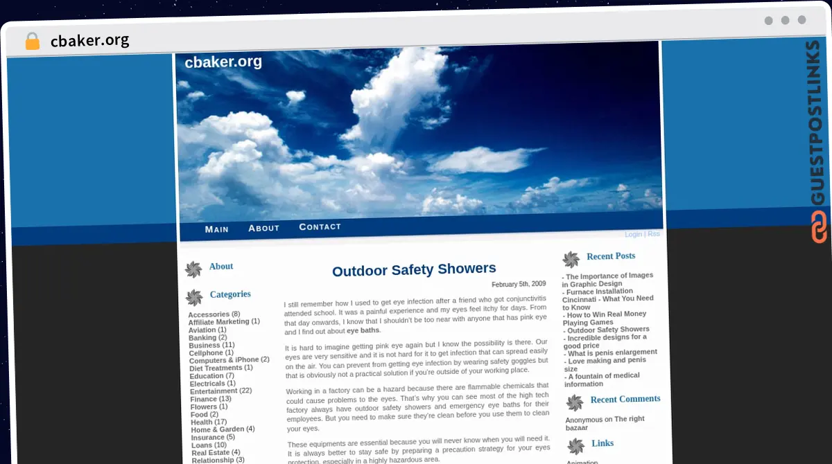 Publish Guest Post on cbaker.org