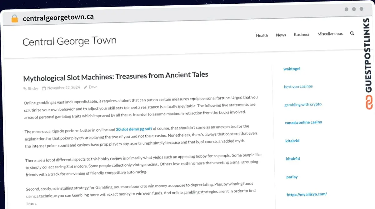 Publish Guest Post on centralgeorgetown.ca