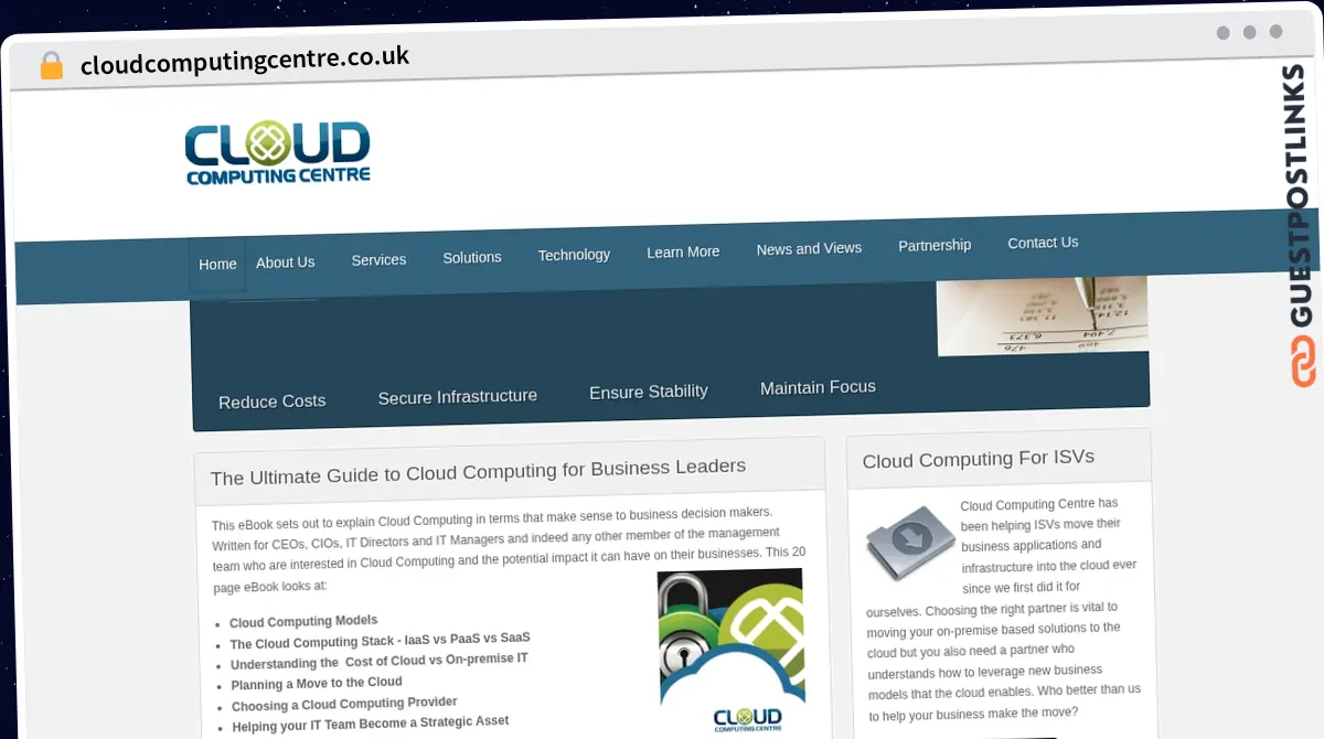 Publish Guest Post on cloudcomputingcentre.co.uk