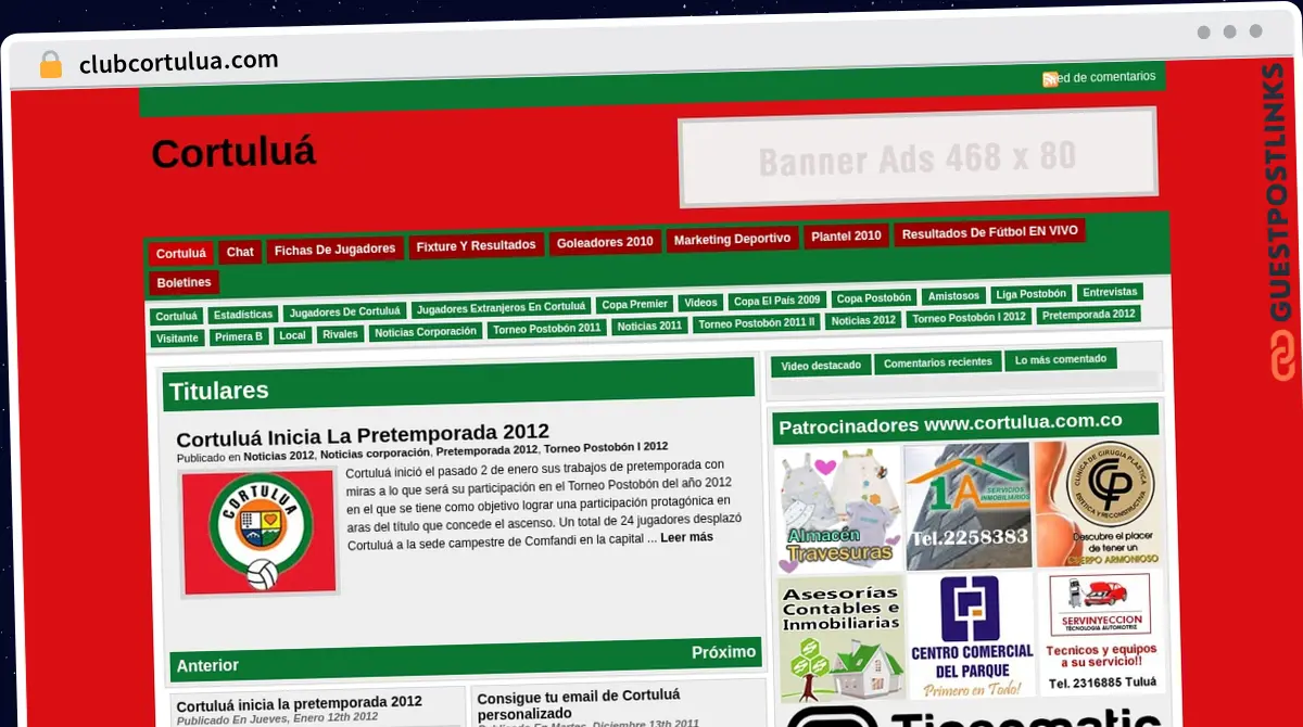 Publish Guest Post on clubcortulua.com