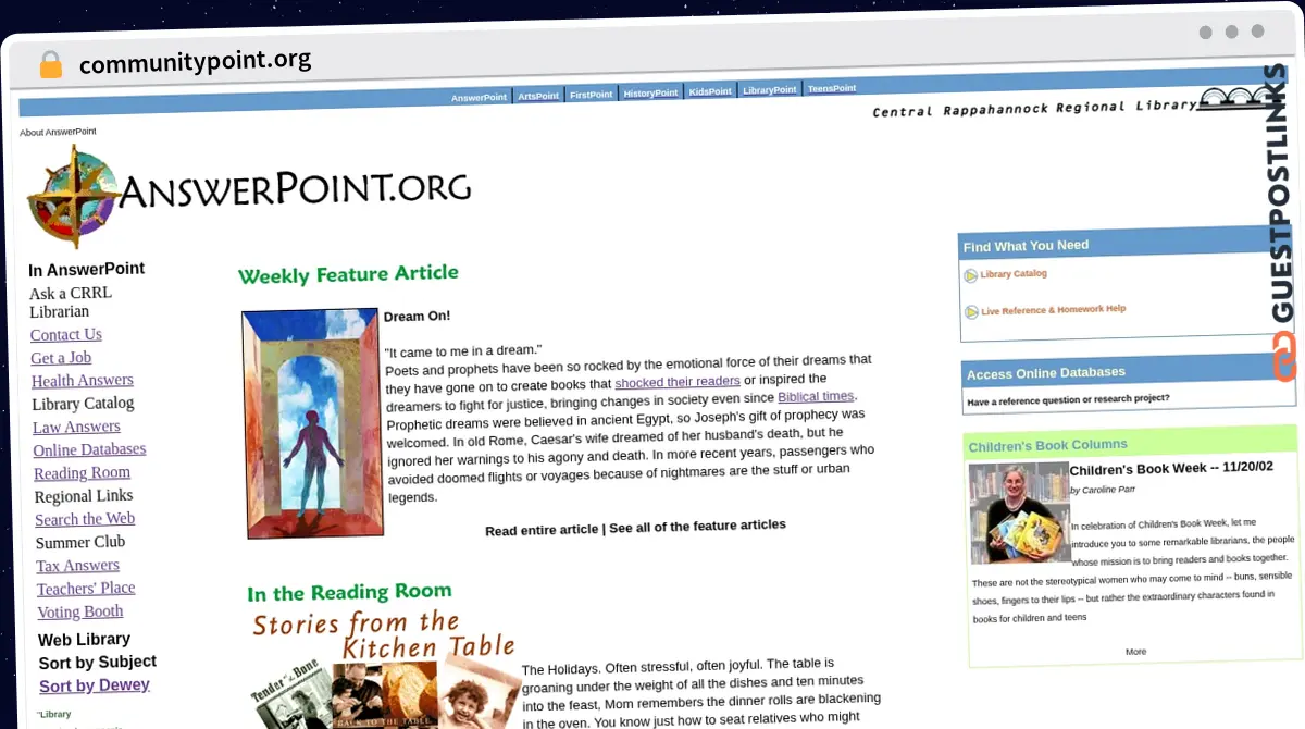 Publish Guest Post on communitypoint.org