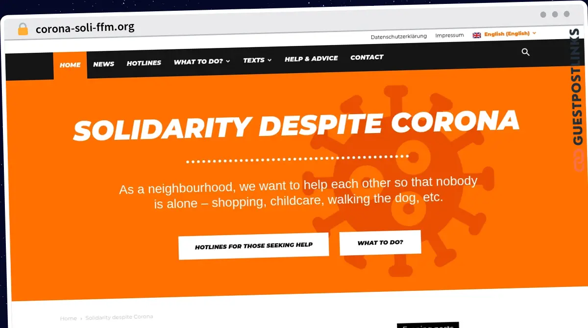 Publish Guest Post on corona-soli-ffm.org