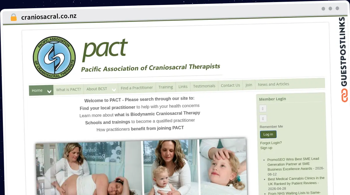 Publish Guest Post on craniosacral.co.nz