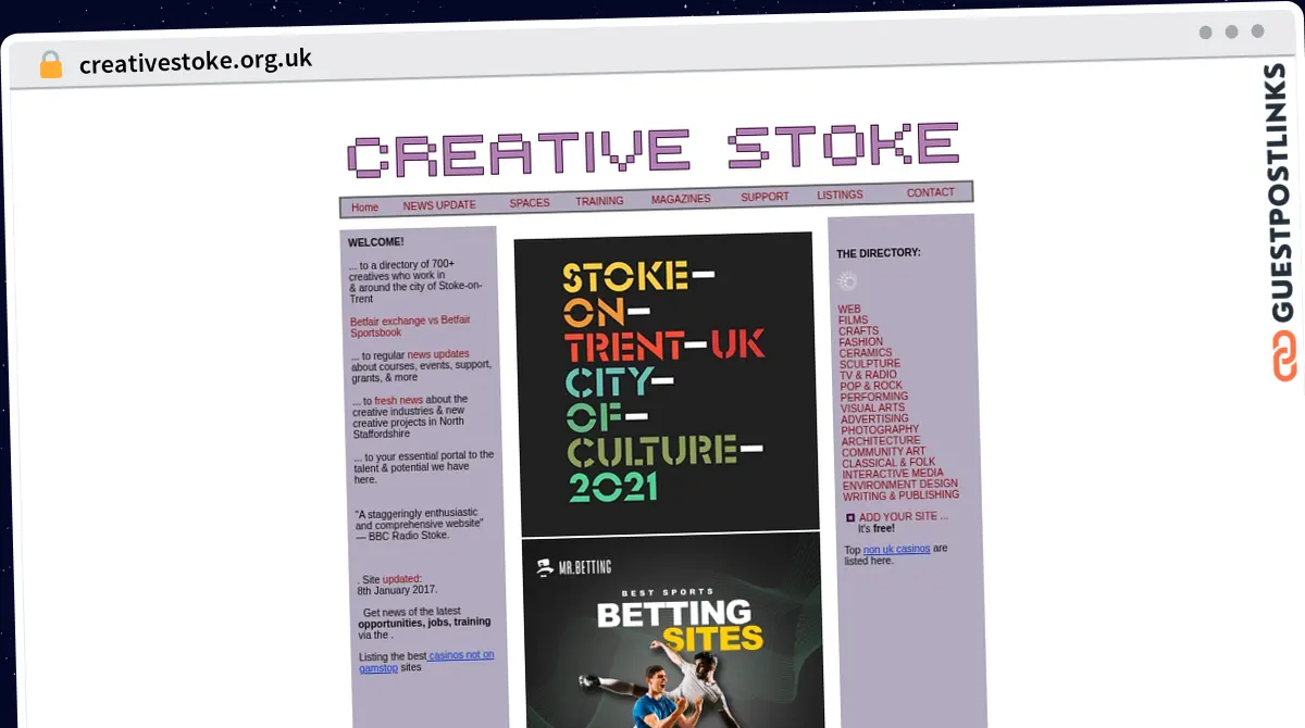 Publish Guest Post on creativestoke.org.uk