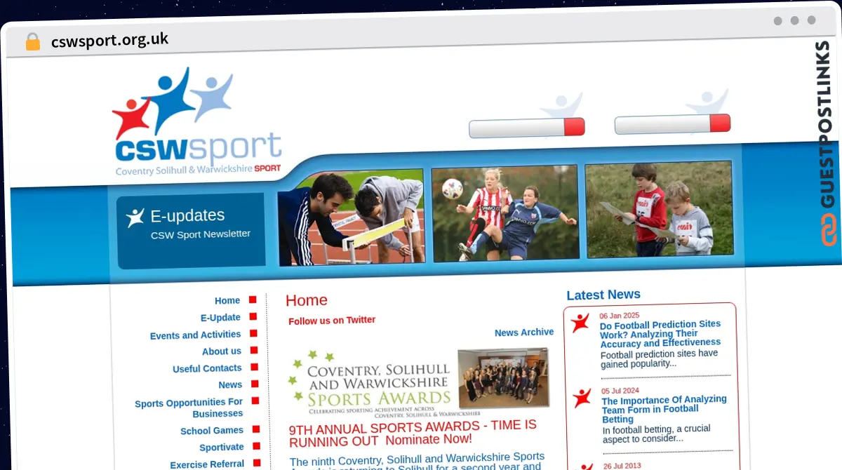 Publish Guest Post on cswsport.org.uk