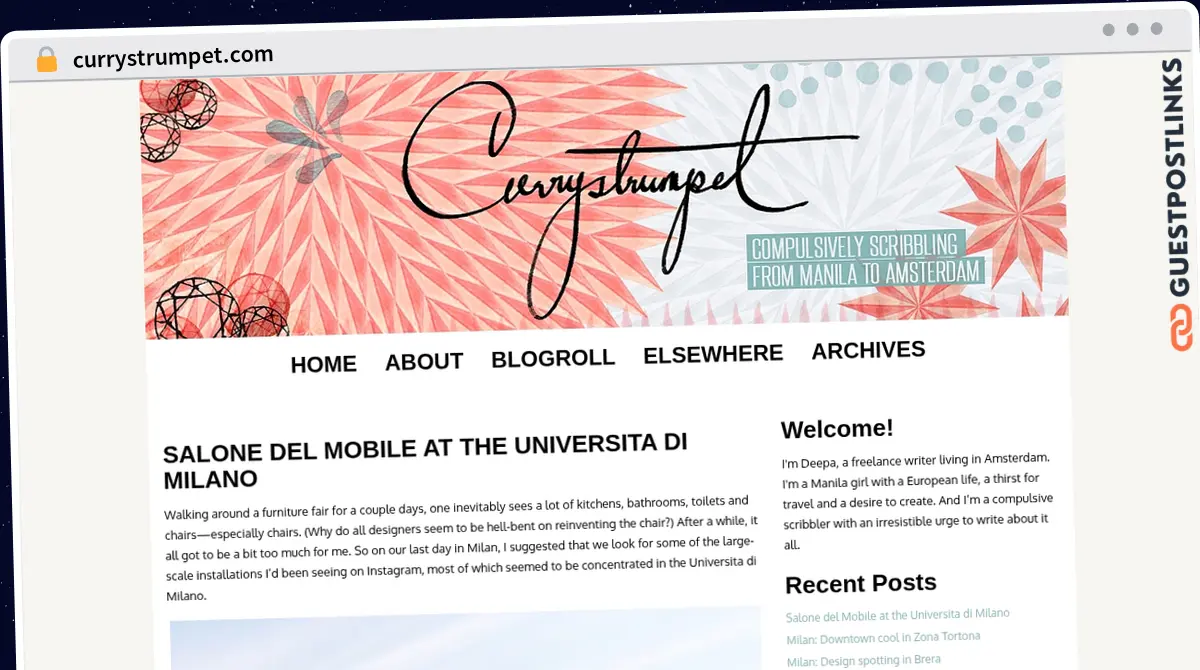 Publish Guest Post on currystrumpet.com