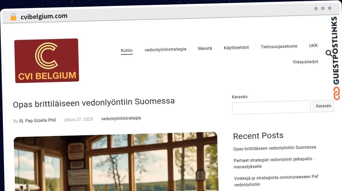 Publish Guest Post on cvibelgium.com