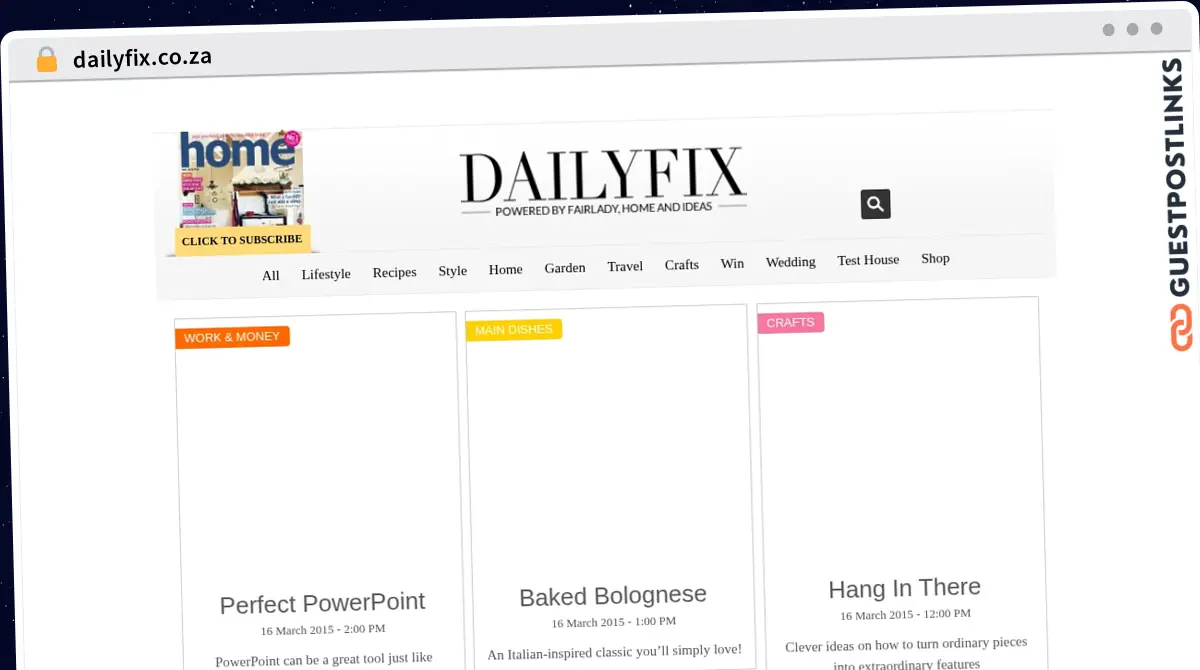 Publish Guest Post on dailyfix.co.za