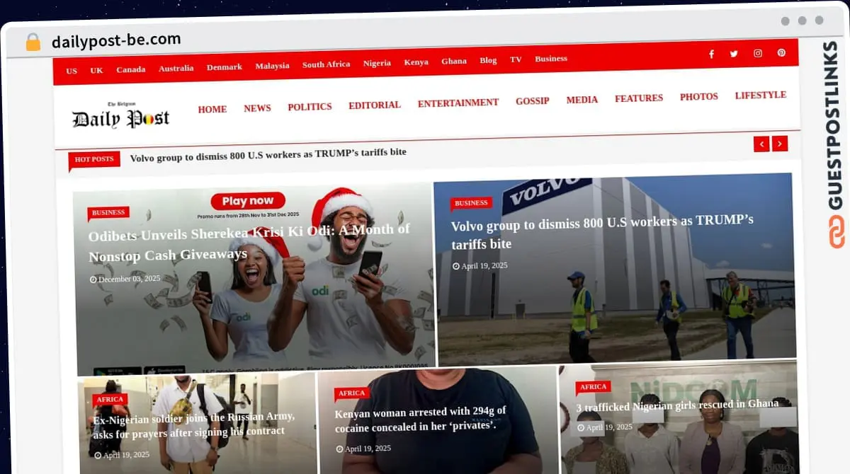 Publish Guest Post on dailypost-be.com