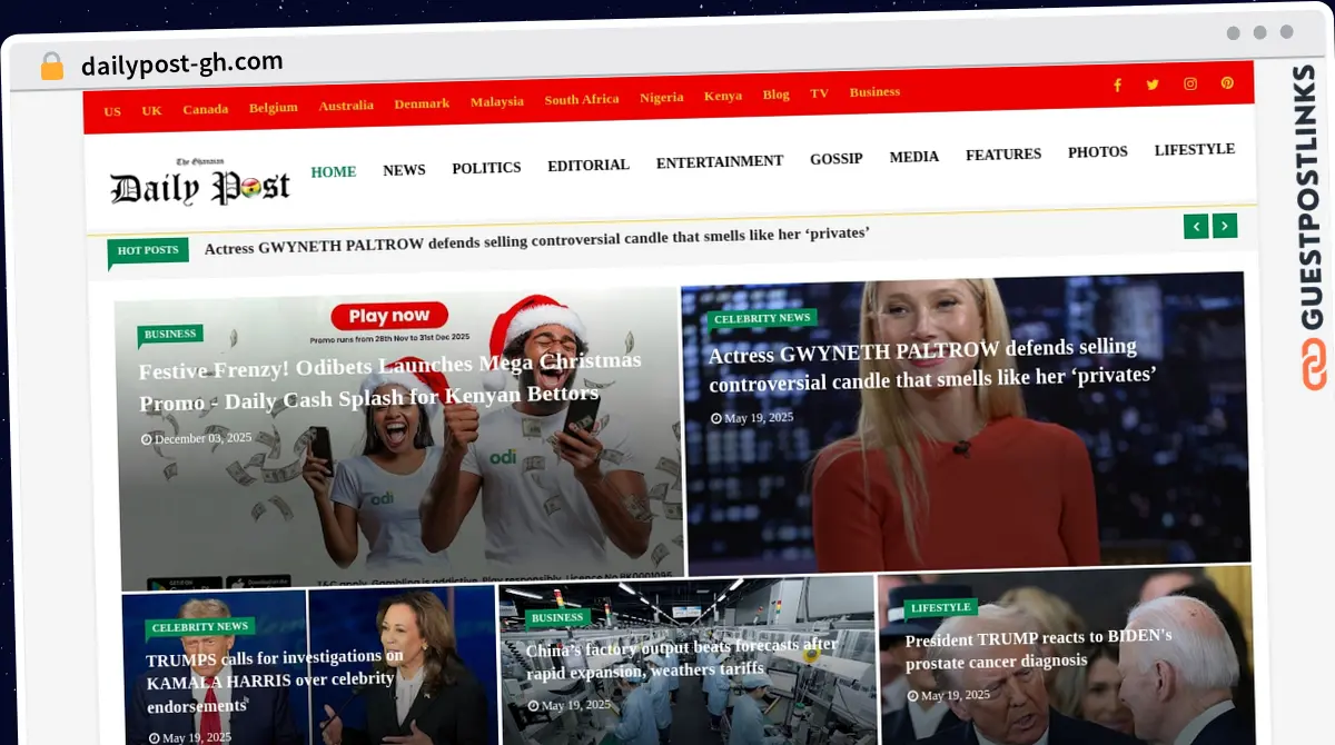 Publish Guest Post on dailypost-gh.com