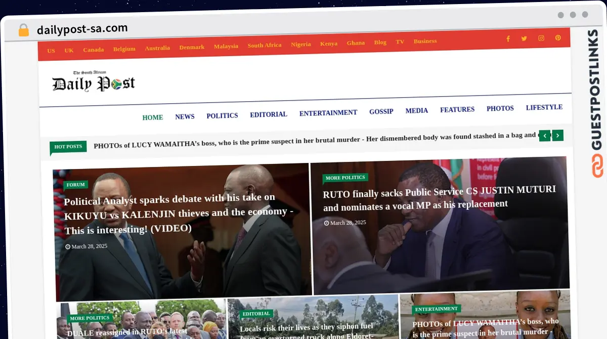 Publish Guest Post on dailypost-sa.com