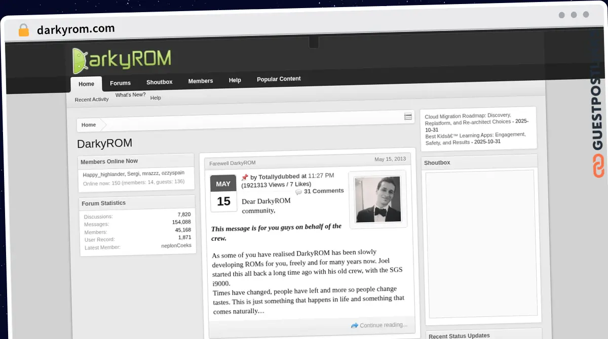 Publish Guest Post on darkyrom.com