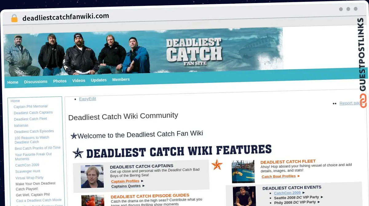 Publish Guest Post on deadliestcatchfanwiki.com